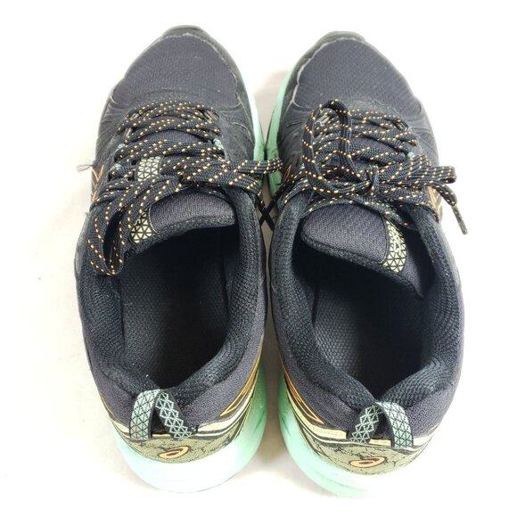 Asics Gel-Venture-7 Womens Size 7.5  Trail Running Shoes Black & Mint - Picture 6 of 9